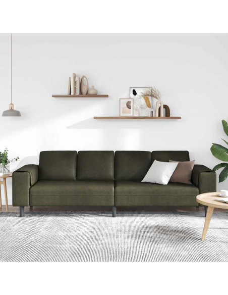 Divano per Soggiorno Verde militare 250 x 77 x 76 cm