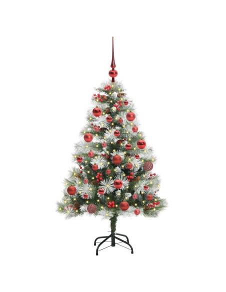 Albero di Natale artificiale Verde e bianco 150 cm