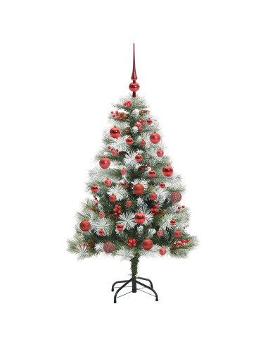Albero di Natale artificiale Verde e bianco 150 cm