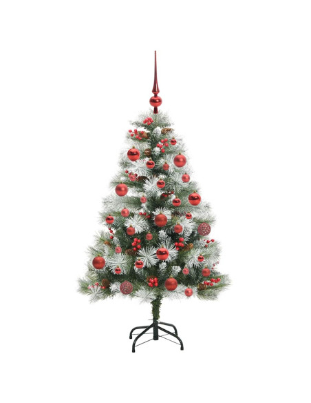Albero di Natale artificiale Verde e bianco 150 cm