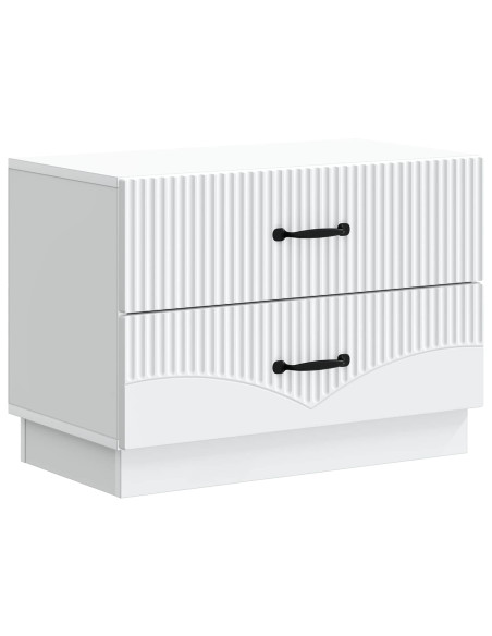 Armadio da Notte con cassetto Bianco 62 x 34,5 x 44,5 cm