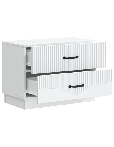 Armadio da Notte con cassetto Bianco 62 x 34,5 x 44,5 cm