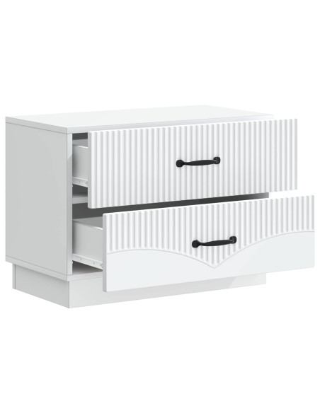 Armadio da Notte con cassetto Bianco 62 x 34,5 x 44,5 cm