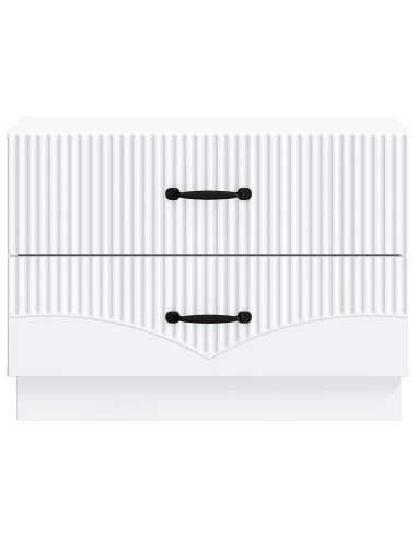 Armadio da Notte con cassetto Bianco 62 x 34,5 x 44,5 cm