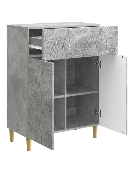 Credenza Grigio Cemento 66 x 34,5 x 90 cm Legno ingegnerizzato