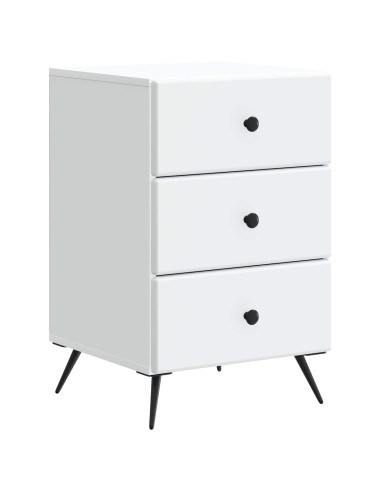 Armadio da Notte Bianco 43 x 41 x 66,5 cm Legno ingegnerizzato