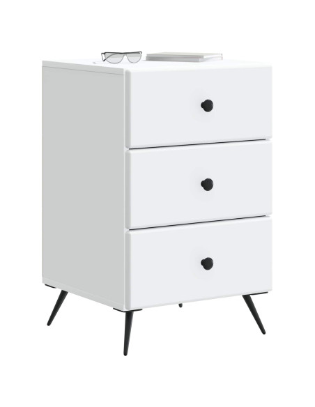Armadio da Notte Bianco 43 x 41 x 66,5 cm Legno ingegnerizzato