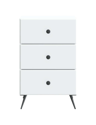 Armadio da Notte Bianco 43 x 41 x 66,5 cm Legno ingegnerizzato