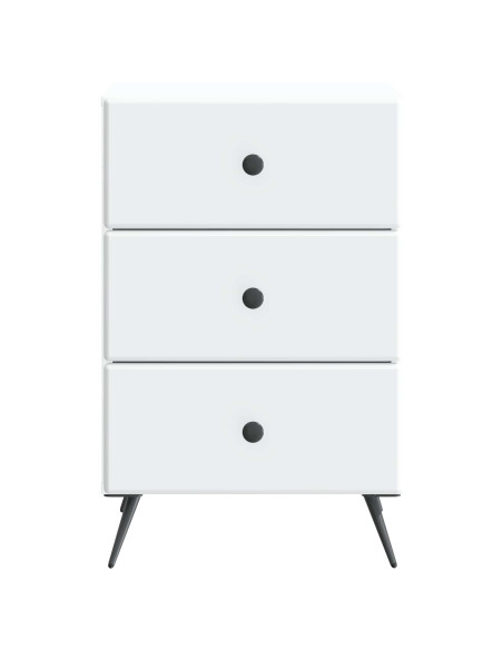 Armadio da Notte Bianco 43 x 41 x 66,5 cm Legno ingegnerizzato