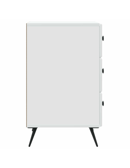 Armadio da Notte Bianco 43 x 41 x 66,5 cm Legno ingegnerizzato