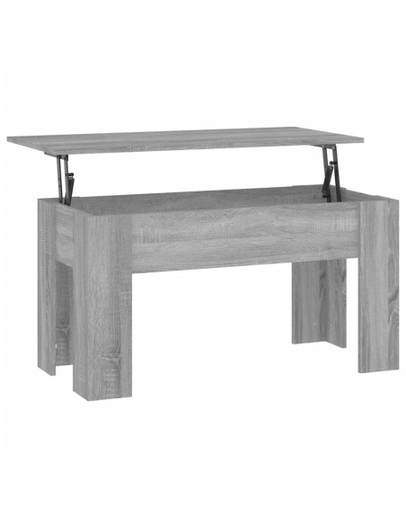 Tavolino da Salotto Grigio Sonoma 101x49x52cm Legno Multistrato