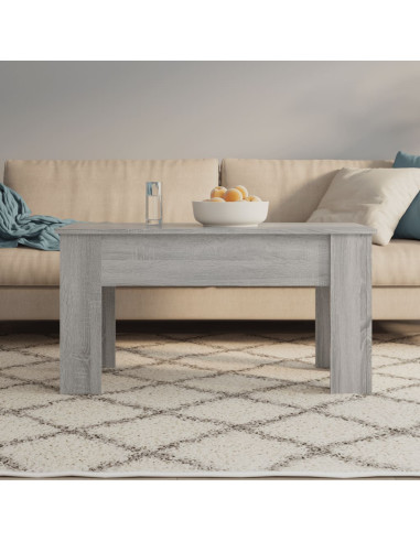 Tavolino da Salotto Grigio Sonoma 101x49x52cm Legno Multistrato