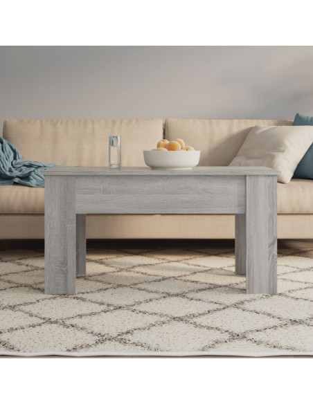 Tavolino da Salotto Grigio Sonoma 101x49x52cm Legno Multistrato