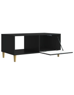 Tavolino da salotto Nero 90 x 50 x 40 cm Legno ingegnerizzato 2