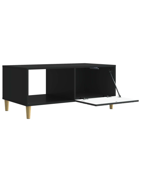 Tavolino da salotto Nero 90 x 50 x 40 cm Legno ingegnerizzato