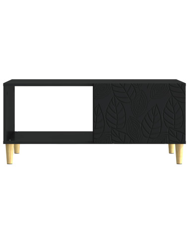 Tavolino da salotto Nero 90 x 50 x 40 cm Legno ingegnerizzato