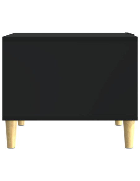 Tavolino da salotto Nero 90 x 50 x 40 cm Legno ingegnerizzato