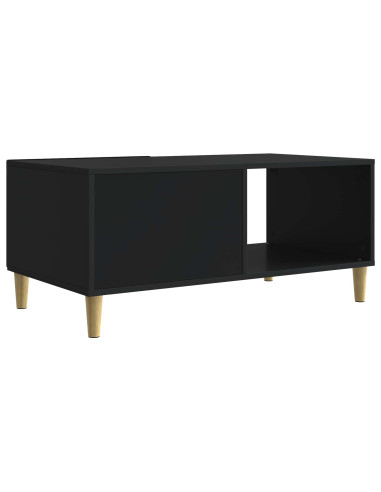Tavolino da salotto Nero 90 x 50 x 40 cm Legno ingegnerizzato