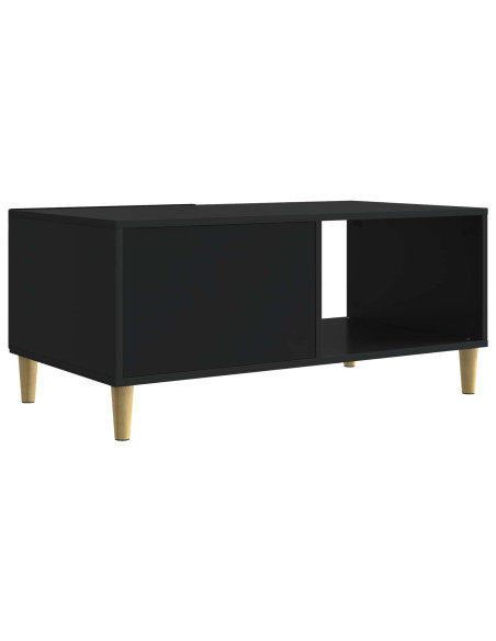 Tavolino da salotto Nero 90 x 50 x 40 cm Legno ingegnerizzato