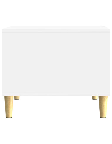Tavolino da salotto Bianco Lucido 90 x 50 x 40 cm