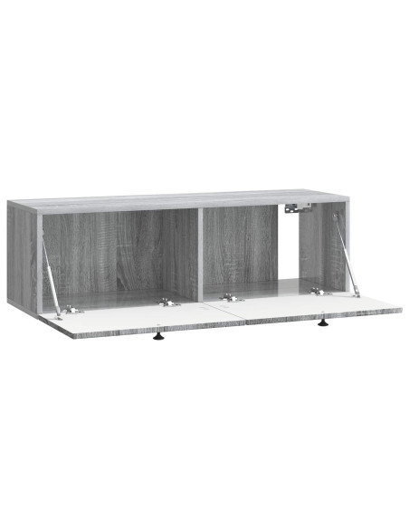 Mobile Porta TV da Muro Grigio Sonoma 98 x 31 x 30 cm
