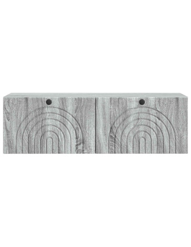 Mobile Porta TV da Muro Grigio Sonoma 98 x 31 x 30 cm