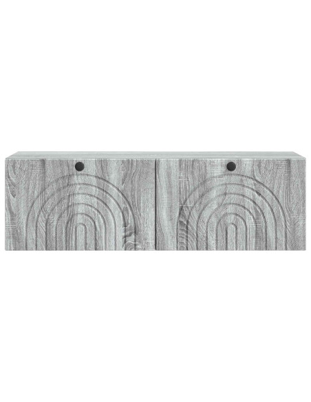 Mobile Porta TV da Muro Grigio Sonoma 98 x 31 x 30 cm