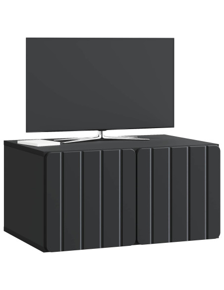 Mobile Porta TV da Muro Nero 59,5 x 41 x 30 cm