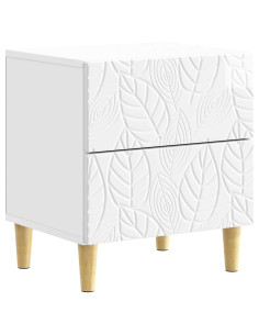 Comodino 2 pcs Bianco Lucido 43 x 34,5 x 48 cm 2