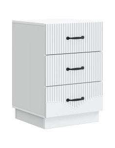 Armadio da Notte Bianco 43 x 41 x 63,5 cm Legno ingegnerizzato
