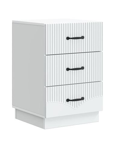 Armadio da Notte Bianco 43 x 41 x 63,5 cm Legno ingegnerizzato