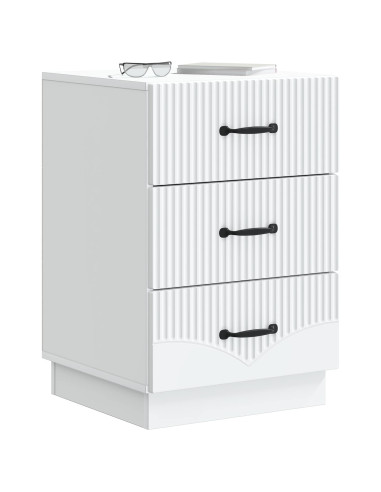 Armadio da Notte Bianco 43 x 41 x 63,5 cm Legno ingegnerizzato