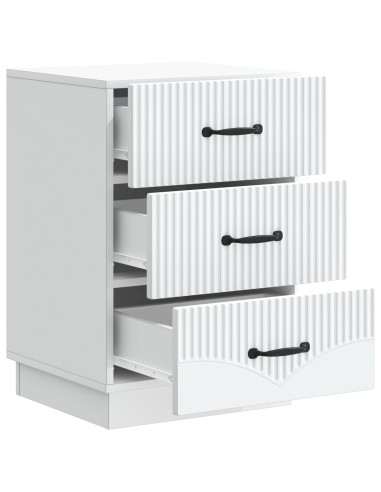 Armadio da Notte Bianco 43 x 41 x 63,5 cm Legno ingegnerizzato