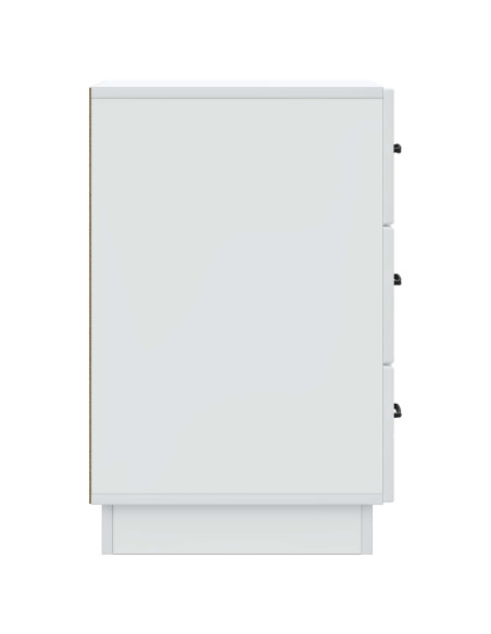 Armadio da Notte Bianco 43 x 41 x 63,5 cm Legno ingegnerizzato