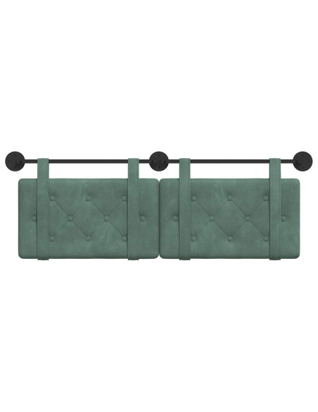 Testata appesa Verde Mare 150 x 55 x 5 cm Velluto