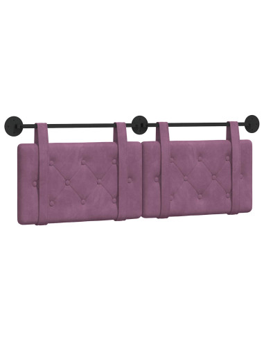 Testata appesa Montaggio a parete Viola 150 x 55 x 5 cm Velluto