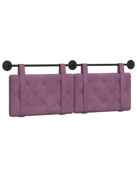 Testata appesa Montaggio a parete Viola 150 x 55 x 5 cm Velluto