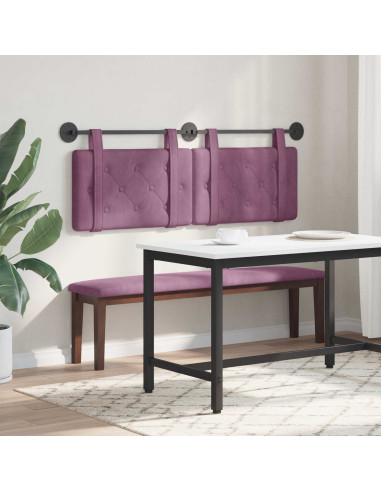 Testata appesa Montaggio a parete Viola 150 x 55 x 5 cm Velluto
