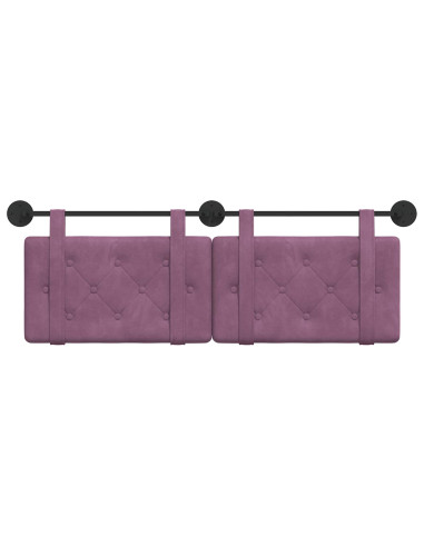 Testata appesa Montaggio a parete Viola 150 x 55 x 5 cm Velluto
