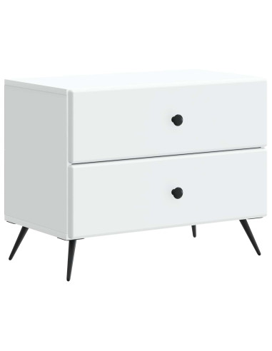 Armadio da Notte con cassetto Bianco 62 x 34,5 x 47,5 cm