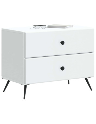 Armadio da Notte con cassetto Bianco 62 x 34,5 x 47,5 cm