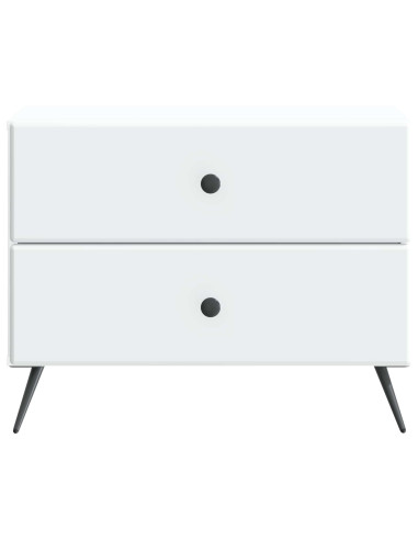 Armadio da Notte con cassetto Bianco 62 x 34,5 x 47,5 cm