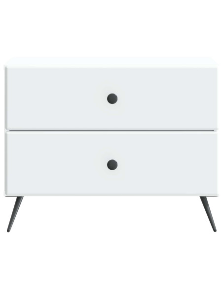 Armadio da Notte con cassetto Bianco 62 x 34,5 x 47,5 cm