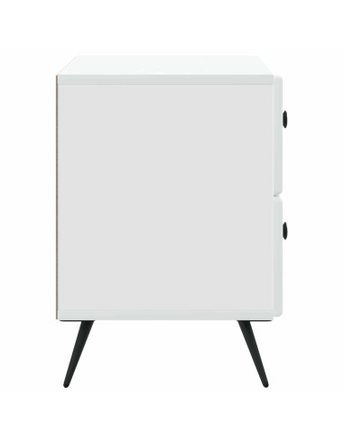 Armadio da Notte con cassetto Bianco 62 x 34,5 x 47,5 cm