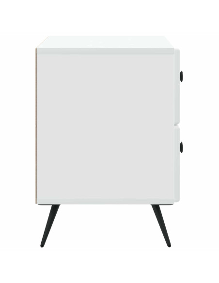 Armadio da Notte con cassetto Bianco 62 x 34,5 x 47,5 cm