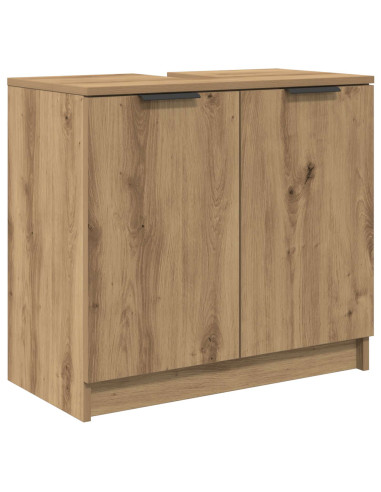 Set di mobili per il bagno con porta 5 pcs Rovere artigianale