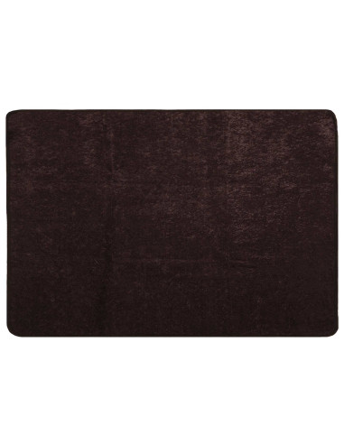 Runner Tappeto MARSA Antracite 150 x 100 cm Poliestere e PVC