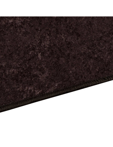 Runner Tappeto MARSA Antracite 350 x 100 cm Poliestere e PVC