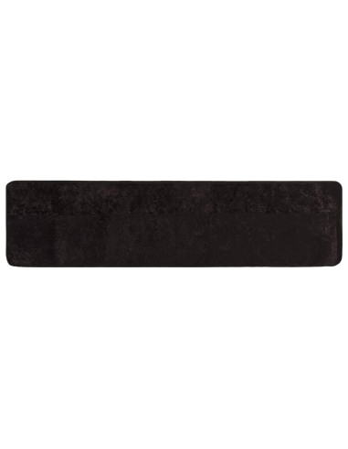 Runner Tappeto MARSA Antracite 450 x 100 cm Poliestere e PVC