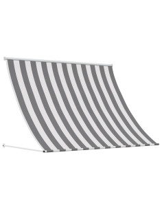 Tenda da Sole Antracite e Bianco 350 x 150 cm